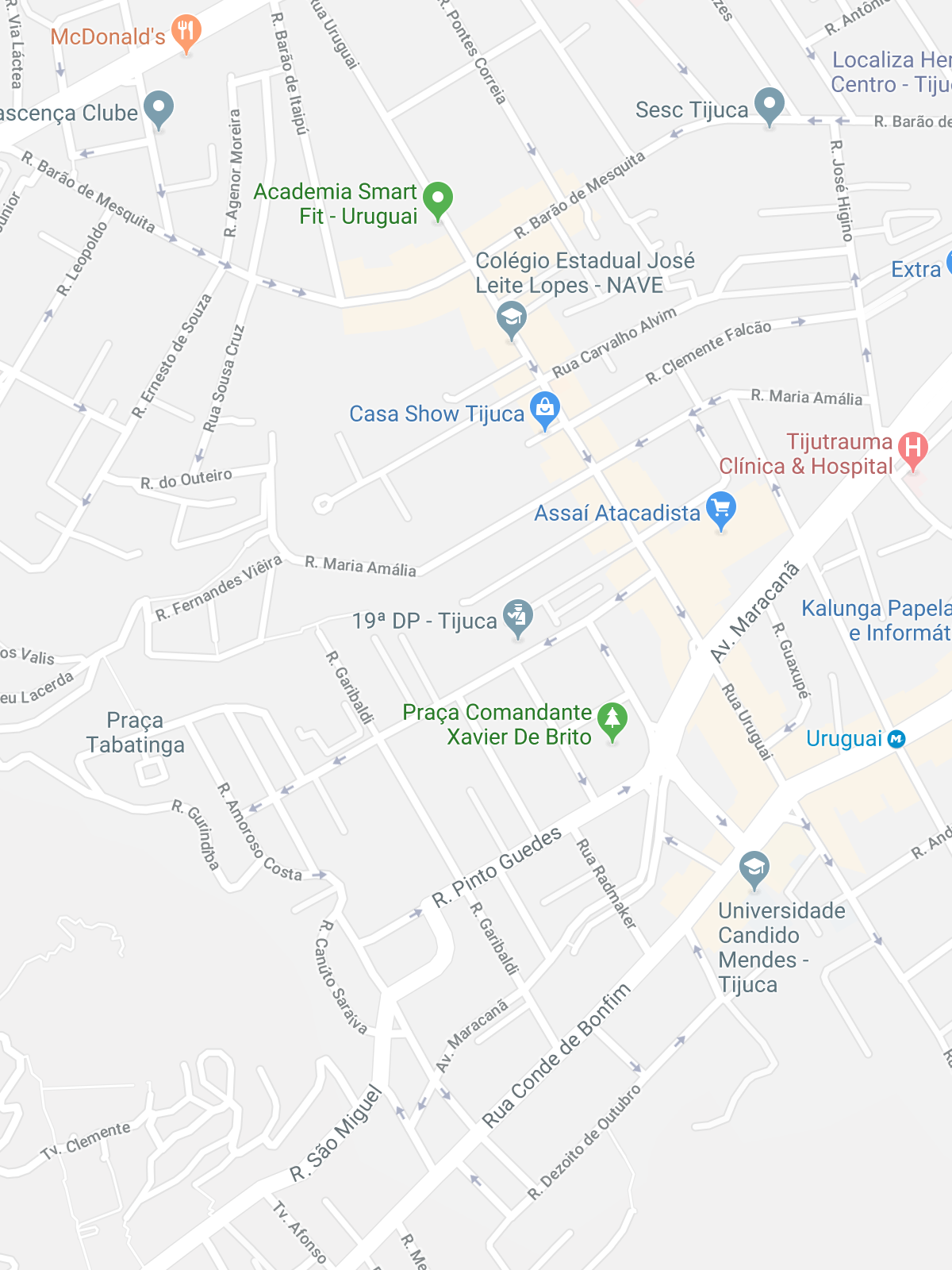 Mapa da localização fictícia